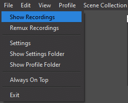 where does streamlabs obs save recordings